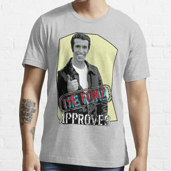 

happy days rockabilly record 1950s 50s rock and roll approves t-shirt, White;black