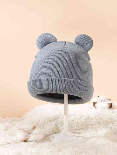 

baby cartoon ear decor beanie she02, Yellow