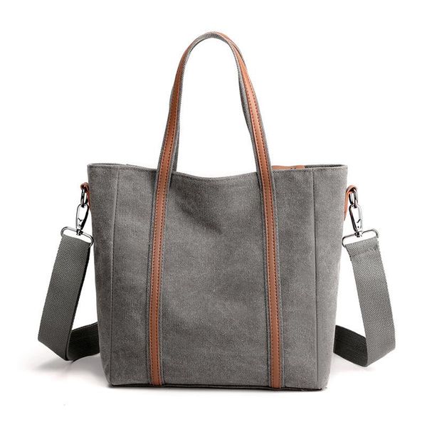 

evening bags canvas lady bag hand bill of lading shoulder cross-body large capacity simple european and american fashion