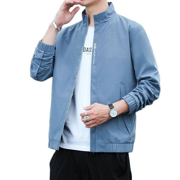 

men's jackets spring autumn jacket casual zipper hooded windproof hiking outdoor camping sports loose lightweight, Black;brown