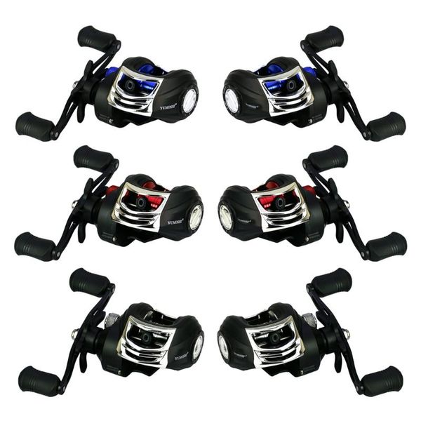 

baitcasting reels t4mf adjustable 7.2:1 fishing reel high speed easy brake system outdoor portable spinning
