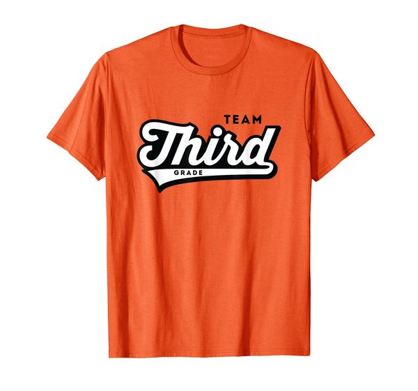 

3rd grade team school teacher third baseball-style shirt, White;black