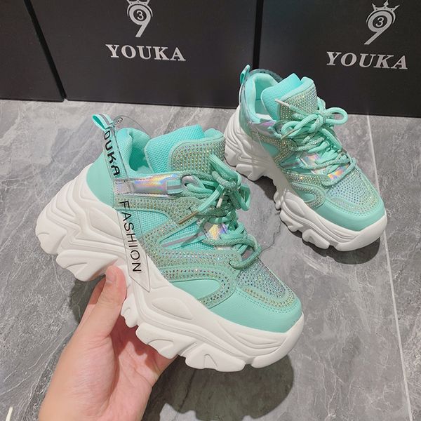 

new luxury sneakers woman shoes 2021 fashion height increasing 6cm ladies trainers basket femme designer chunky sneakers women