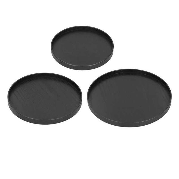 

round serving tray wooden shape wood tea for el kitchen storage & organization