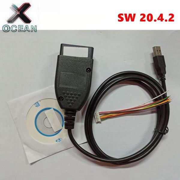 

diagnostic tools est fw 19.6.1 sw 20.4.2 1st obd2 interface v20.4 atmega162 chip+ftdi ft232rl+mcp2515+atmel740 support multi-language