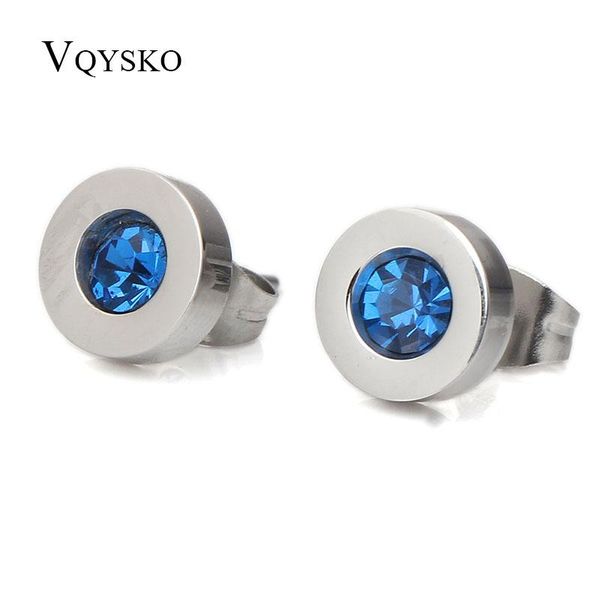 

fashion stainless steel crystal jewelry womens stud earrings, Golden;silver