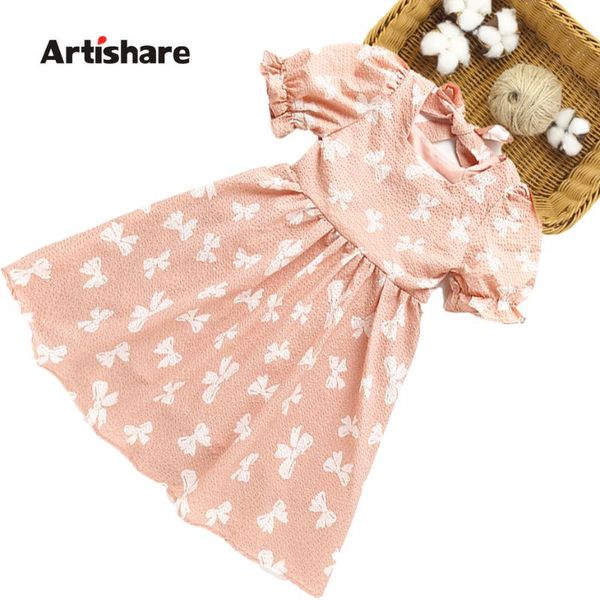 

girls dress bow for girl casual style kids summer costumes 6 8 10 12 14 girl's dresses, Red;yellow