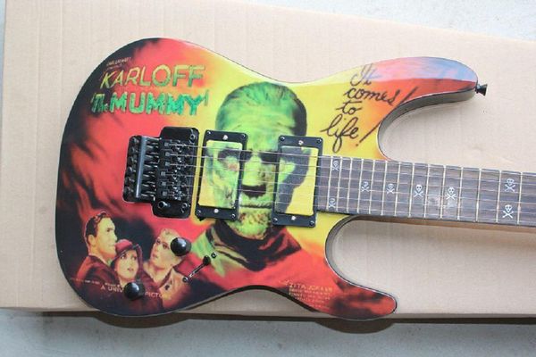 

wholesale - kirk hammett metallic kh2 m-ii mummy karloff timummy electric guitar guitars huahui
