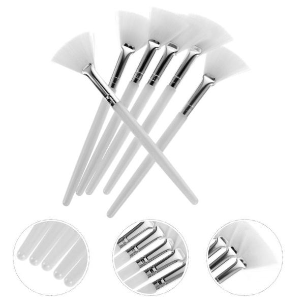 

eyelash curler 6pcs facial brushes fan mask brush acid applicator for sleeping