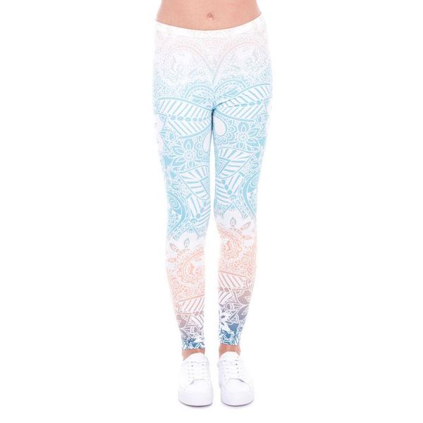 

women's leggings printing pants women legging fitness leggins slim 3d digital sports vintage, Black