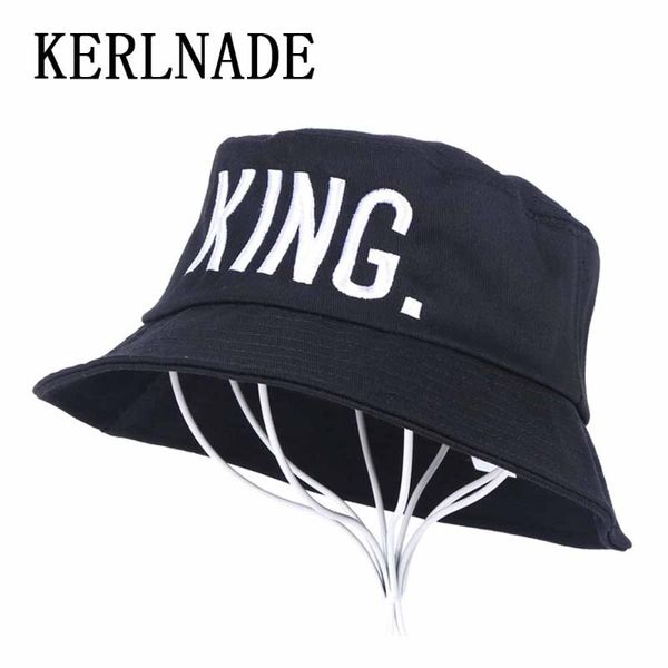 

cloches men women sports bucket hats casual flat cap simple design embroidery letter black outdoor female male cotton hat