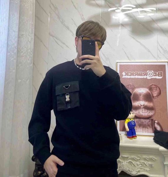 

men's hoodies & sweatshirts europe classic mens sweatshirt retro street hip hop shirts classi cross letter prite 430 grams tooling simp, Black