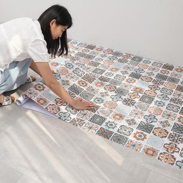 

wallpapers thick wear-resistant self-adhesive wallpaper removable waterproof kitchen bathroom floor non-slip