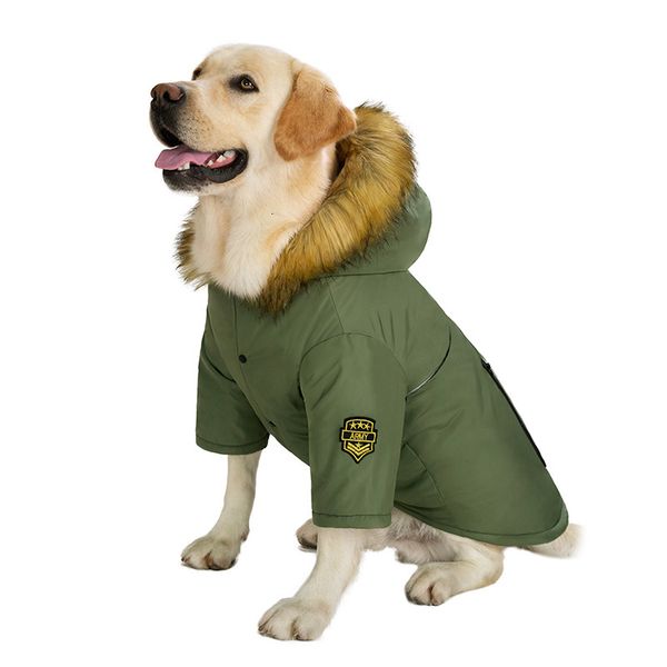 

pet winter autumn golden labrador medium and large fat clothing warm big dog two feet cotton padded clothes