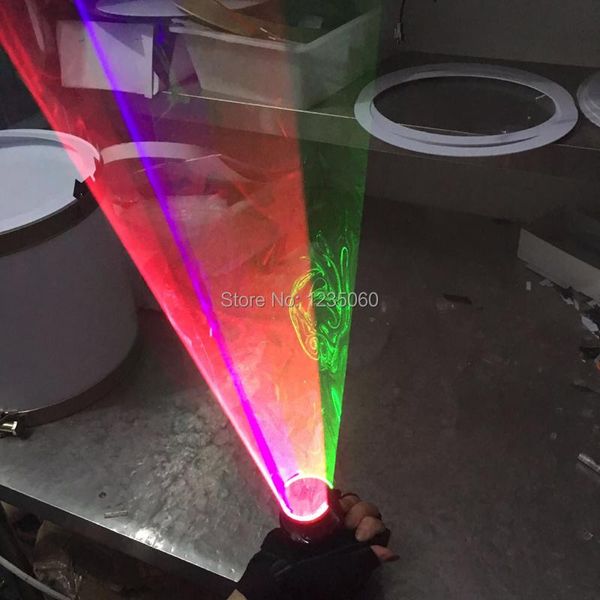 

party decoration green red whirlwind handheld laser cannon for dj dancing club rotating led glove luminous costumes