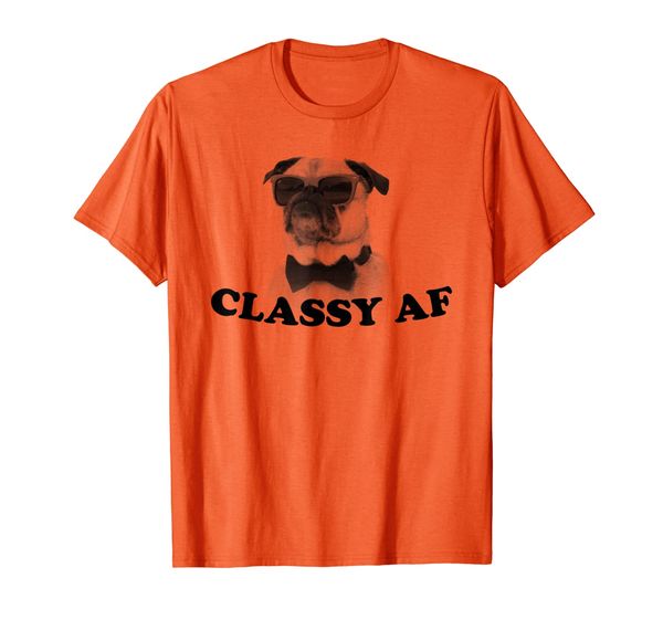 

Classy AF Funny Sunglasses Bowtie Pug Graphic Tee, Mainly pictures