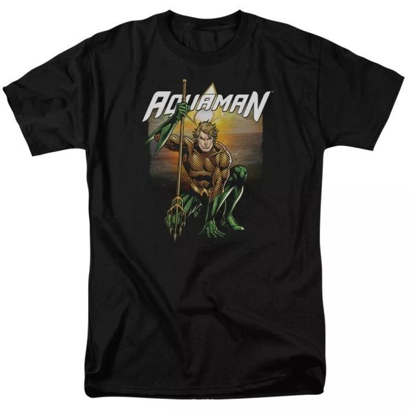 

justice league of america beach sunset t-shirt dc comics sizes s-3x new, White;black