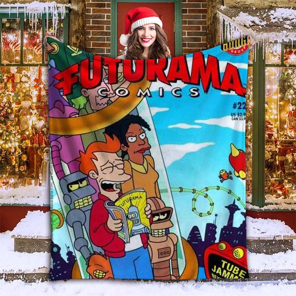 

animated book reader pattern 3d printing blanket high-quality, soft, comfortable, non-fading, durable, anti-fouling