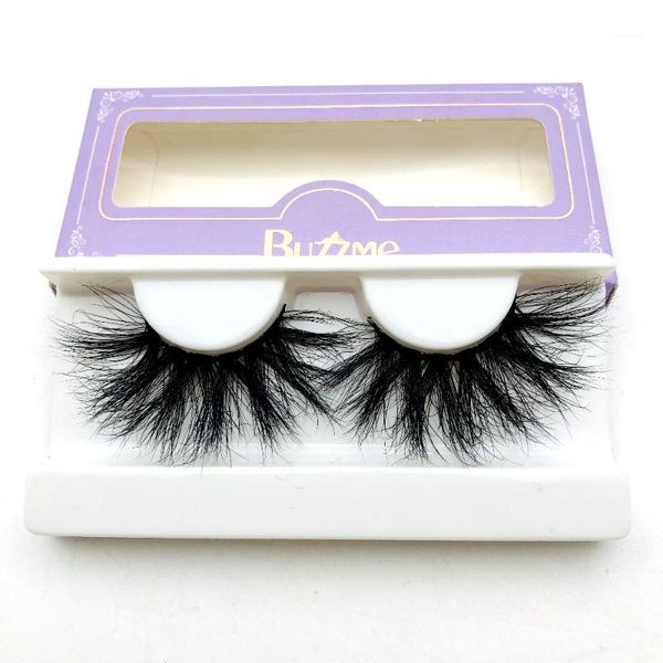 

real mink 25mm lashes strip custom packaging paper box beauty tool1