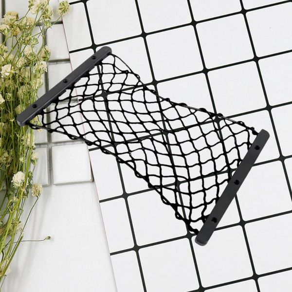 

car organizer 1pc trunk storage net elastic mesh fire extinguisher block
