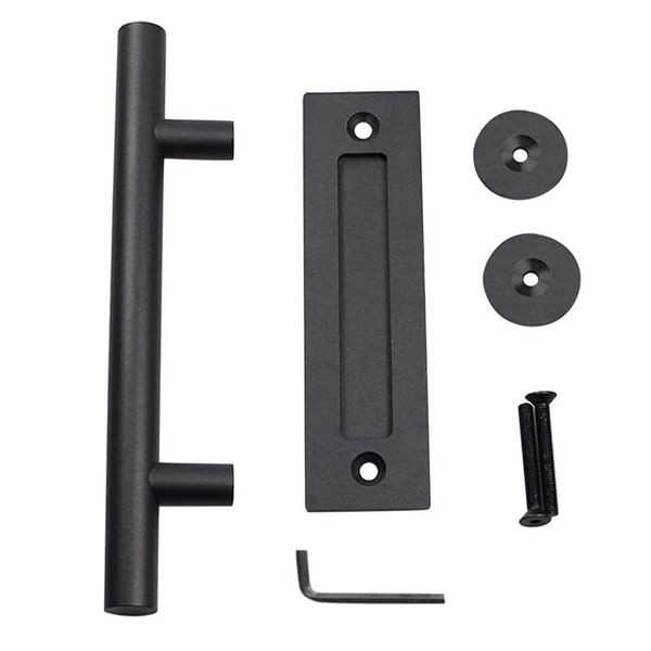 

handles & pulls garage easy install two-side furniture sliding barn door handle indoor outdoor cabinet cupboard hardware carbon steel pull f