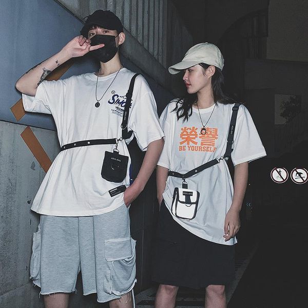 

waist bags tactical package men phone pouch chest bag male crossbody reflective strip women pack boy belt