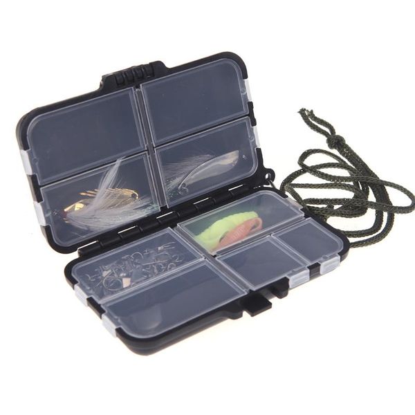 

fishing accessories tackle box portable spinner bait minnow 9 compartments
