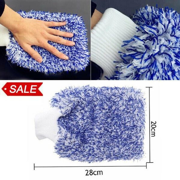 

car sponge high density wash cloth miultra super absorbancy plush glove microfiber cleaning towel