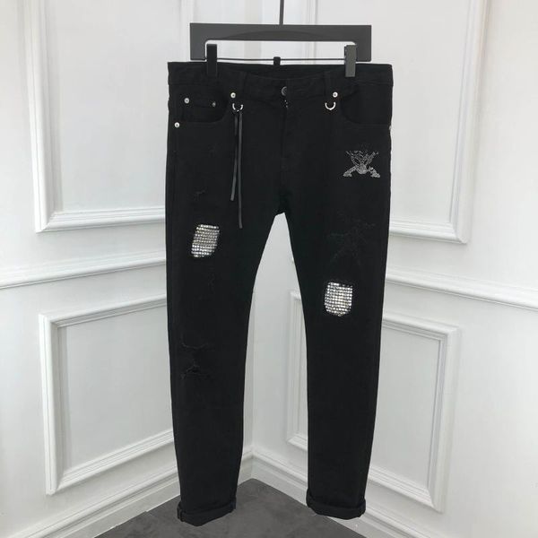 

men's jeans wz0869 fashion 2021 runway luxury european design party style clothing, Blue