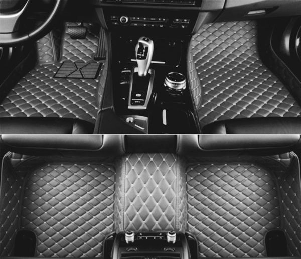 

custom car floor mats fit for srx 2004-2009 7-seats,non-slip leather ,black