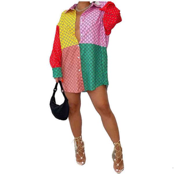 

women's color matching long sleeve single breasted lapel shirt, Black;white