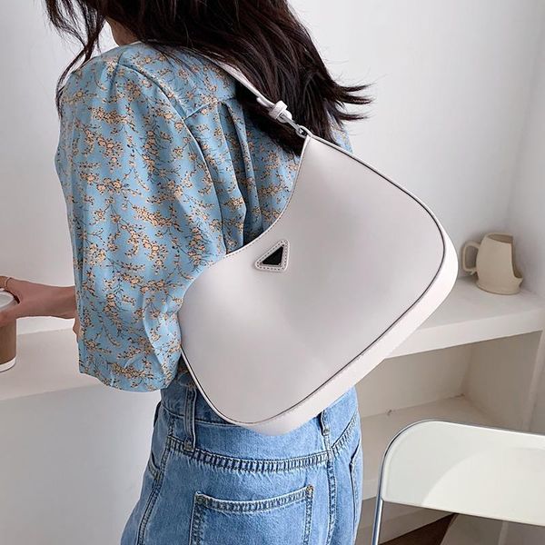 

evening bags casual underarm solid color pu leather women shoulder bag summer baguette handbags purses female travel tote women's
