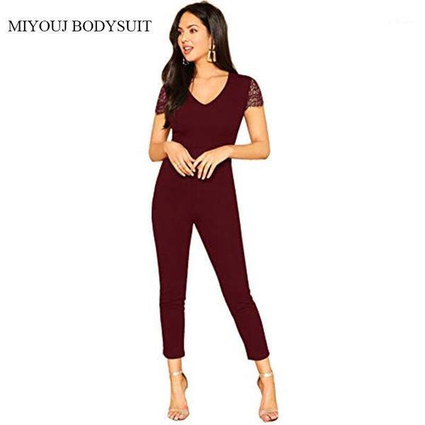 

women's casual v neck solid skinny jumpsuit jumpsuits & rompers, Black;white