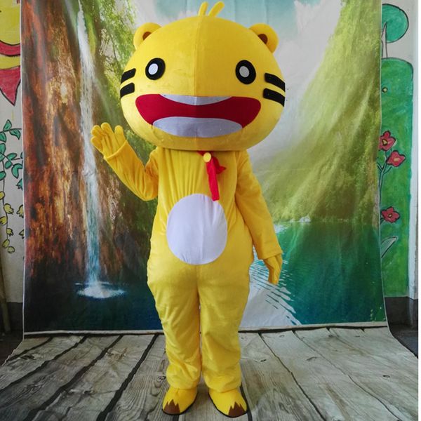 

mascot costumes tiger mascot cartoon costume fancy dress outfit anime mascot costume gift for halloween party, Red;yellow