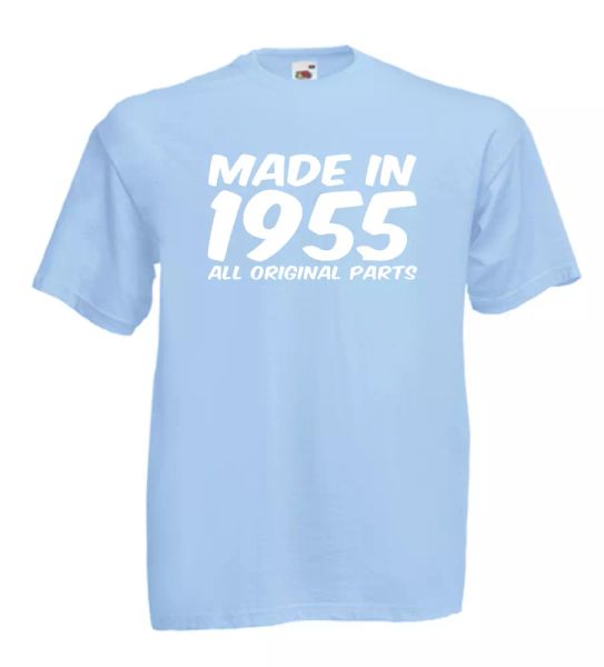 

made in 1955 xmas gift idea mens women t shirts multi-color s-2xl, White;black