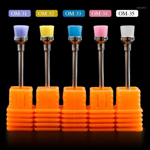 

nail drill bits brush cutters for manicure machine cleaning milling cutter electric drills accessories1, Yellow