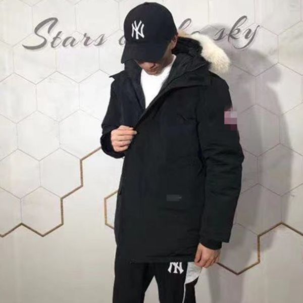 

signed the same warm work clothes parker big 13 expedition men's and women's down jacket, Black