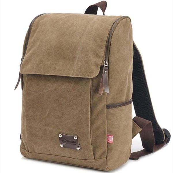 

backpack men's and women's vintage canvas schoolbag male travel bags large capacity school leisure female