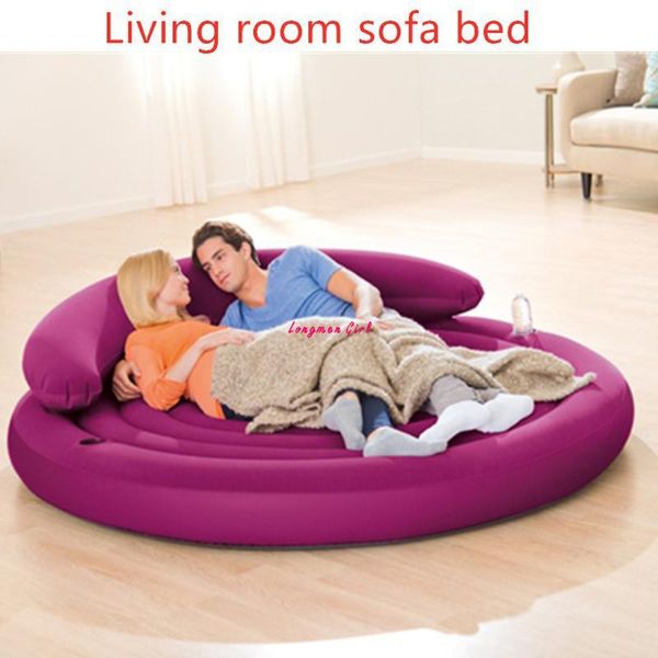 

camp furniture multifunction bedroom living room big sofa outdoor garden folding inflatable bed for travel beach lounger chaise