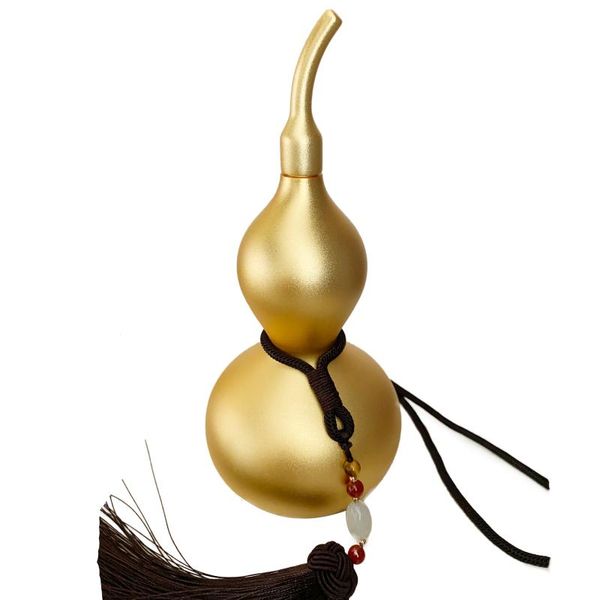 

party decoration 7/10/18/28cm 24 k gold plate heavy modern decor metal copper brass gourd hollow inside gift birthday home room decorations