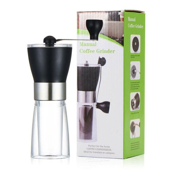 

manual coffee grinders handshake wear-resistant stainless steel grinder space-saving ceramic core bean water-washable