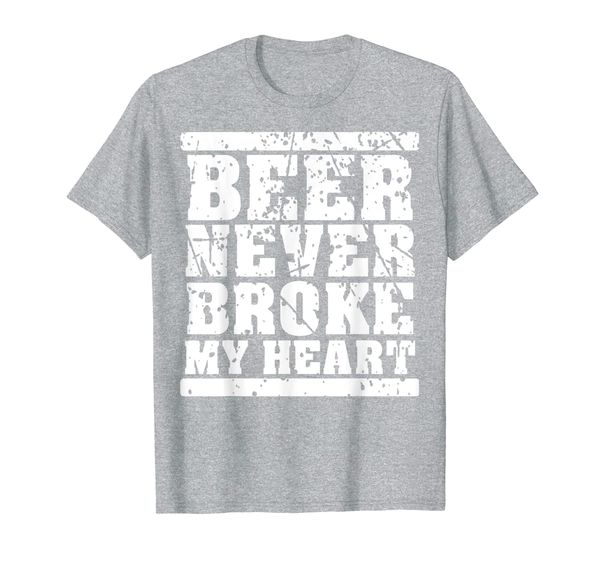 

Funny Retro vintage beer never broke my heart beer festival T-Shirt, Mainly pictures