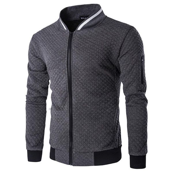

men's jackets plush zip stand collar casua jacket street windbreaker coat men casual outer wear thick, Black;brown