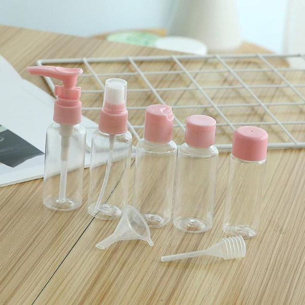 

storage bottles & jars outdoor transparante plastic mini spray fles parfum travel of skin set multi-piece care sample products container sor