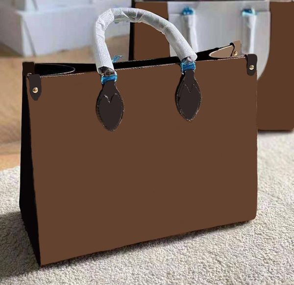 

luxury goods fashion lady brown shopping bag luxury sale classic brand leather canvas large capacity handbag