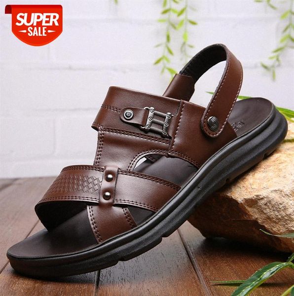

open-toed breathable trendy beach brown sandals men #ig2m, Black