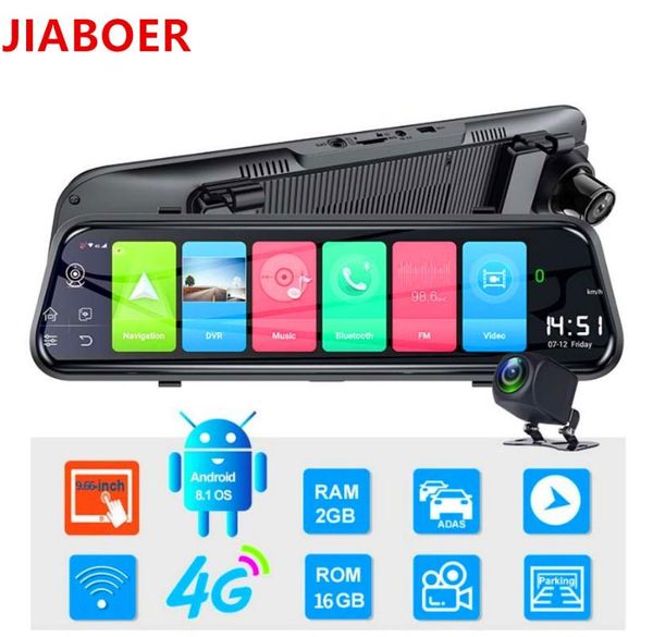 

dash camera 10 inch 4g car dvr rearview mirror wifi android hd video for auto recorder gps navigation registrato dvrs