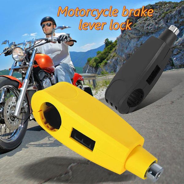 

theft protection handlebar handset brake lever disc locking with 3 keys for scooter atv quad universal motorcycle motorbike lock