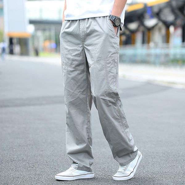 

men's pants cargo outdoor loose tactical for men summer quick-drying army military long trousers sweatpants clothes, Black