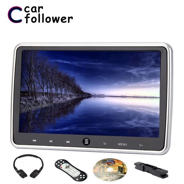 

car video 10.1 inch headrest monitor with hd digital lcd screen dvd audio player usb/sd/hdmi/ir/fm transmitter/game